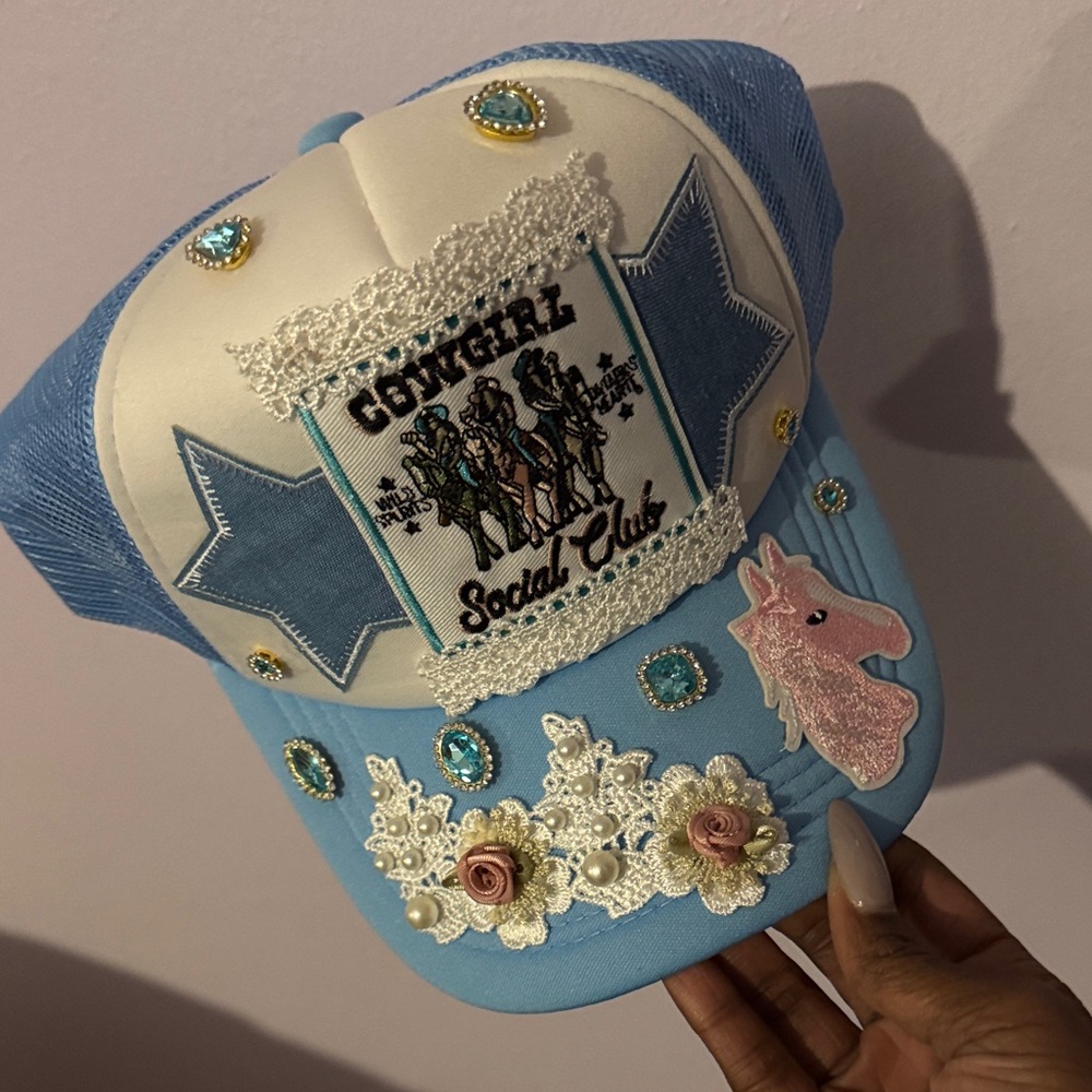 Cowgirl Social Club Decorated Trucker Hat